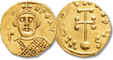 Lot 682. LEONTIUS (695-698). GOLD Semissis. Constantinople.