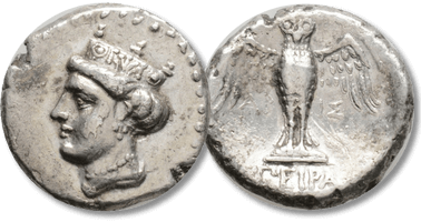 Lot 56. PONTOS, Amisos (Circa 370-330 BC) AR Drachm.