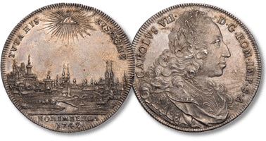 Los 1199. Nürnberg, Stadt, Reichstaler 1742 PGN, mit Titel Karls VII.
