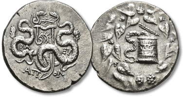 Lot 249. LYDIA. Apollonis. Eumenes III (Aristonikos) (Pretender to the throne of Pergamon, 132-130/29 BC). AR Cistophoric Tetradrachm.