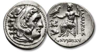 Lot 107. KINGS OF THRACE (Macedonian). Lysimachos (305-281 BC). Drachm. Lampsakos.