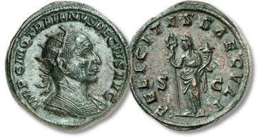 Lot 125. EMPIRE ROMAIN - ROMAN. Trajan Dèce (249-251). Double sesterce 249-251, Rome.