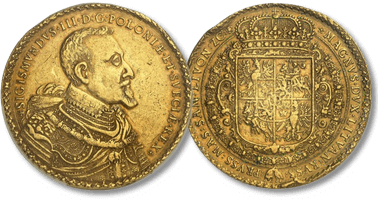 Lot 1335. POLOGNE - POLAND. Sigismond III Vasa (1587-1632). 80 ducats 1621 SA / II - VE, Bromberg (Bydgoszcz).
