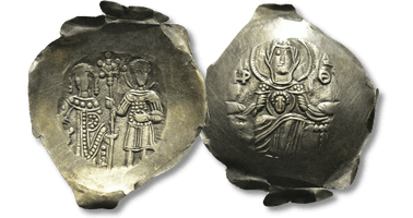 Lot 1941. Manuel I. Comnenus. (1143-1180 AD) BI Aspron trachy.