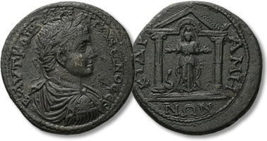 Lot 723. Caria, Cidrama. Elagabalus, AD 218-222. AE, Medallion.