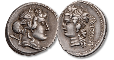 Lot 541. Römische Republik, L. Cassius Q. f. Longinus, 78 v. Chr., Denar.