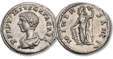 Lot 988. Römische Kaiserzeit, Geta Caesar, 193-211 n. Chr., Denar, 202-203 n. Chr., Laodicea ad Mare, RR.