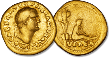 Lot 19. Vespasien (69-79), Aureus, "Judaea Capta", 70, Rome.