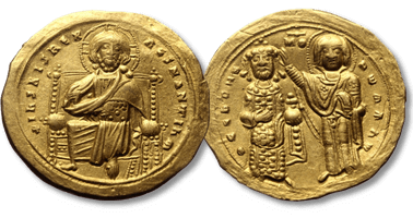 Lot 1567. Romanus III Argyrus (1028-1034) AV Histamenon Constantinople.