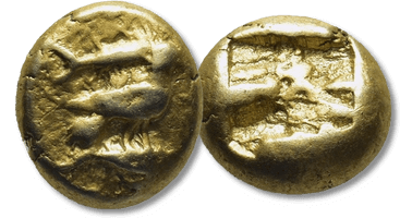Lot 2. Mysia, Kyzikos EL Hekte. Circa 550-500 BC.