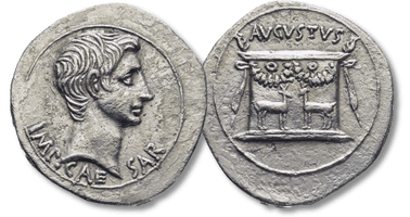 Lot 376. Ionia, Ephesus, Octavian, as Augustus 27 BC – 14 AD Cistophoric tetradrachm, 24-20 BC, AR.
