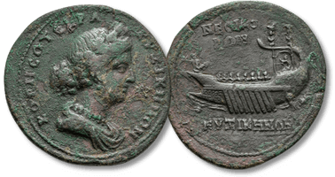 Lot 363. MYSIA. Kyzikos. Pseudo-autonomous issue. Time of Commodus (177-192 AD). AE Medallion.