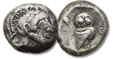 Lot 183. ATTICA. Athens. Tetradrachm (Circa 485-480 BC).