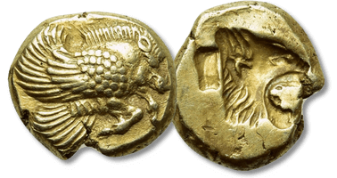 Lot 240. LESBOS. Mytilene. EL Hekte (Circa 521-478 BC).
