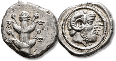 Lot 166. KYRENAICA. Kyrene. Circa 450-435 BC. Tetradrachm