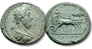 Lot 273. Commodus, 177-192. Medallion.