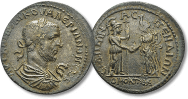 Lot 309. PAMPHYLIA, Side. Valerian I. AD 253-260. Æ