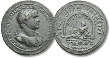 Lot 175. Paduan, Trajan (98-117), cast "sestertius". Paduan medal after Giovanni Cavino