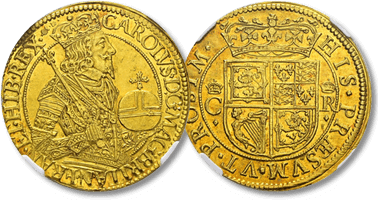 Los 187. Schottland. Charles I. 1625-1648. Unite o.J. -Edinburgh-.
