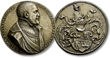 Los 699. Nürnberg. Porträtmedaillen von der Renaissance bis zum Klassizismus. Silbermedaille 1562 von Jakob Hofmann.