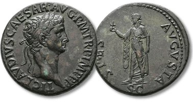 Lot 111. Claudius AD 41-54. Rome Sestertius Æ.