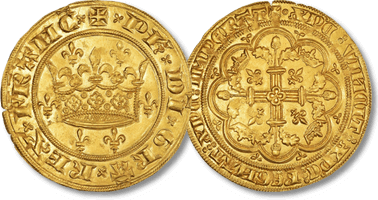 Lot 1200. France, Philippe VI, Couronne D'or, 1340.
