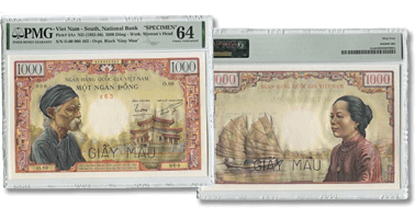 Lot 1893. Banknote, South Viet Nam, 1000 Dông, UNDATED (1955-1956).