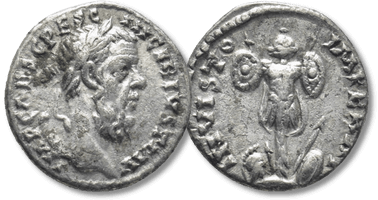 Lot 55. Pescennius Niger. AD 193-194. AR Denarius. Antioch mint.