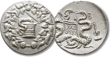 Lot 56. Ionia. Ephesos circa 138-133 BC. Attalos III, King of Pergamon. Dated RY 2 (138/7 BC). Cistophoric Tetradrachm AR.