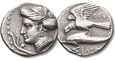 Lot 62. Greek. PAPHLAGONIA. Sinope. Circa 330-300 BC. Drachm (Silver).