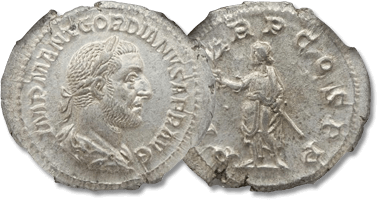 Lot 312. Gordian I Africanus (March-April AD 238). AR denarius.