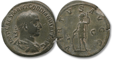 Lot 525. GORDIAN I 'Africanus' (238). Sestertius. Rome.