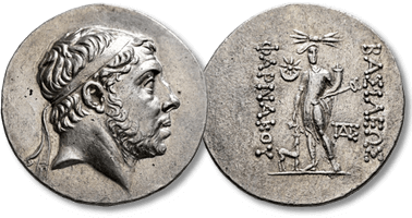 Lot 79. KINGS OF PONTOS. Pharnakes I, before 196/5-circa 155 BC. Tetradrachm.