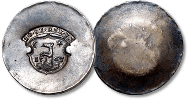 Lot 363. Transylvania, Johann II Sigismund (1559-1571) AR-Uniface Necessity Thaler. 1565.