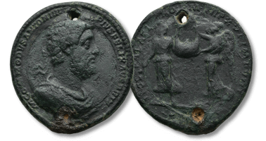 Lot 840. Commodus (AD 177-192). Rome. Bimetallic Medallion.